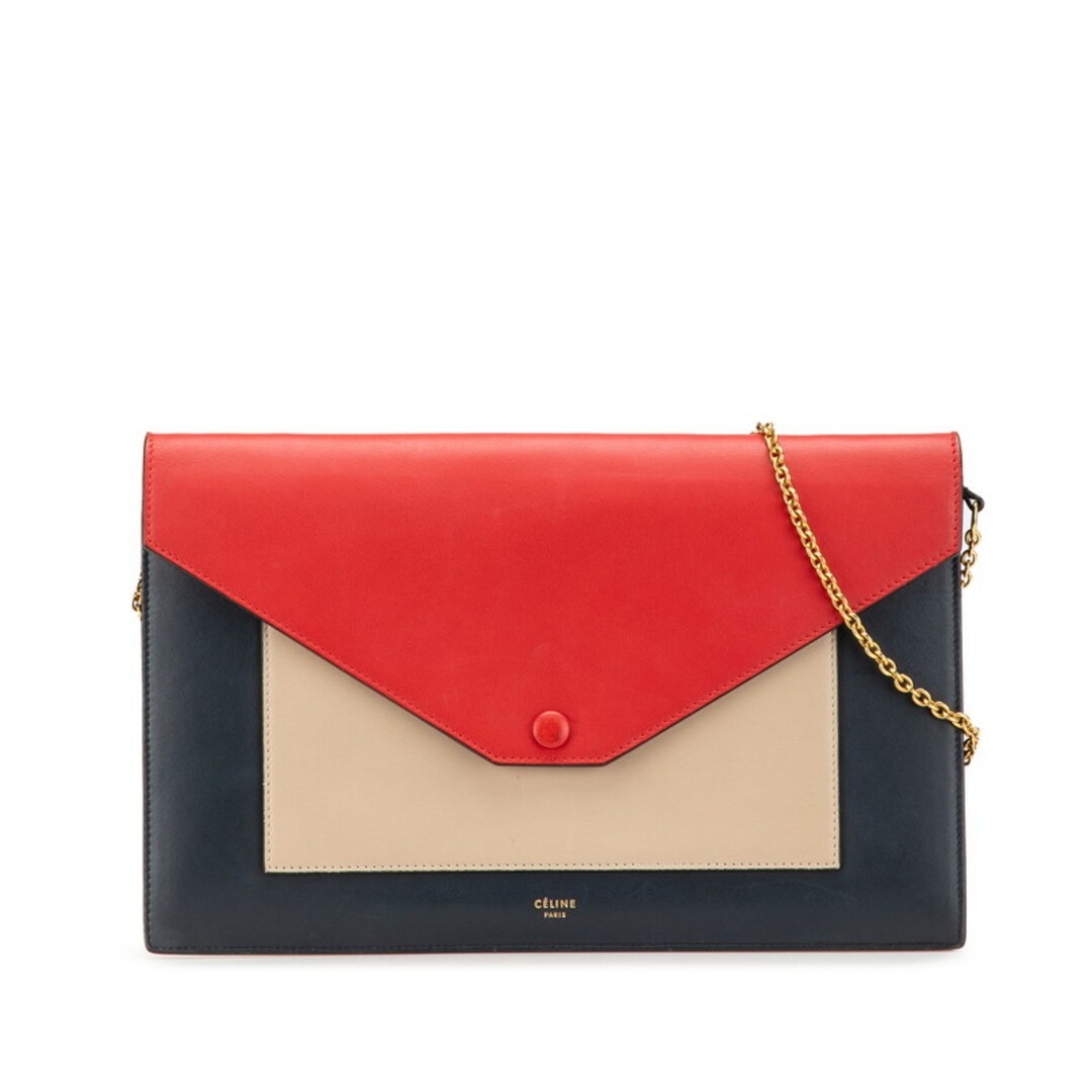 Celine Leather Chain Wallet Shoulder Bag for Women 1-0210403