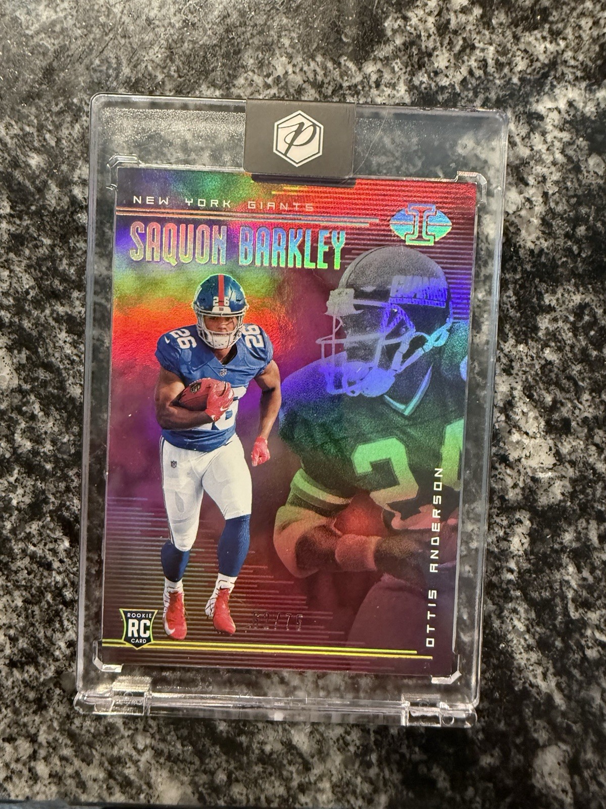 2018 Panini Illusions - Saquon Barkley, Ottis Anderson #38 (RC) /75