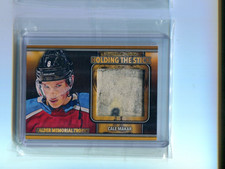 2025 Presidents Choice Holding the Stick Gold Cale Makar Game Used Tape 1/1