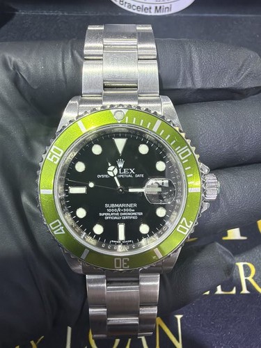 Rolex Submariner Kermit 16610LV Green Bezel 40mm Box 2007
