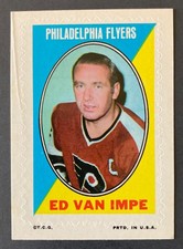 Ed Van Impe 1970-71 Topps Sticker Stamps - Philadelphia Flyers
