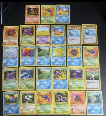 Pokemon Vintage Fossil Lot 28  Cards! With Holo
