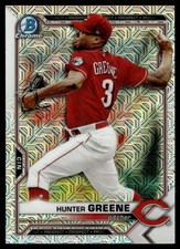 2021 Bowman Chrome Prospects Mojo Refractor #BCP-127 Hunter Greene