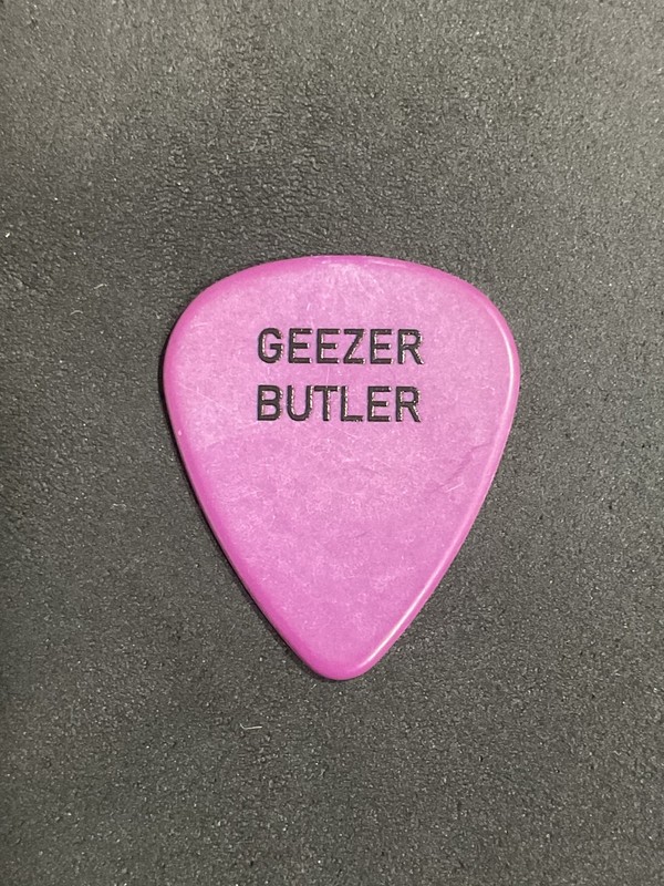 Geezer Butler Black Sabbath Single Sided Guitar Pick 