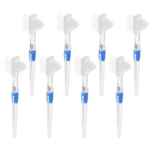 8 Pcs Elderly Dentures Toothbrush Retainer Cleaning Multi-purpose Tools Compact