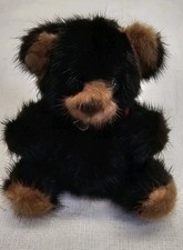 Vintage 1982 Rare Bear Mink Fur Teddy Bear No. 409380 Plush 6"