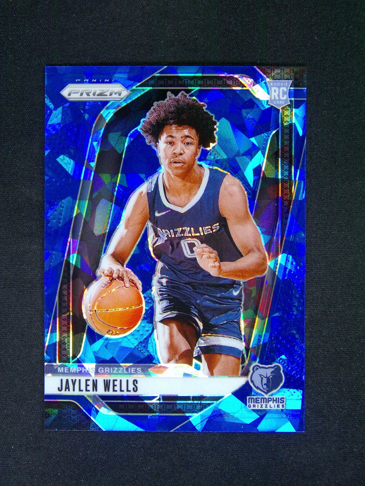 2024-25 Panini Prizm Jaylen Wells #239 RC Rookie Blue Ice /125