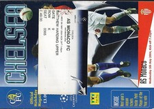 Chelsea v AS Monaco. Champions League SF. 2003-2004 WITH TICKET STUB