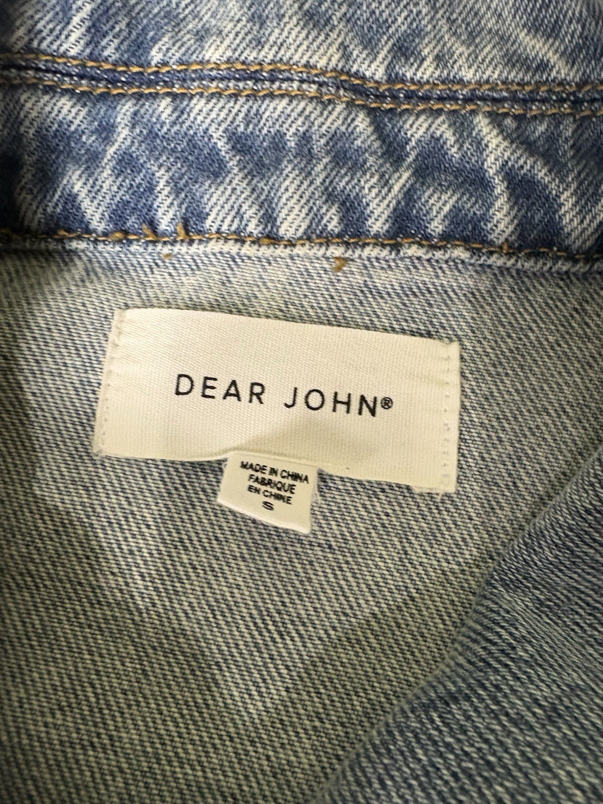 Dear John Patchwork Women's Denim Jacket Size Sma… - image 5