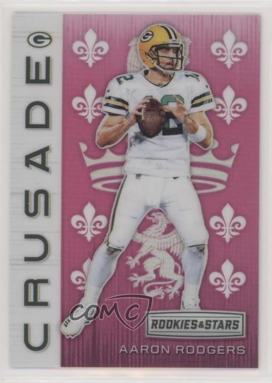 2018 Panini Rookies & Stars Crusade Pink 5/85 Aaron Rodgers #CRU-3 h8k