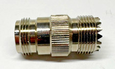 N-Type Female Jack to SO-239 UHF Female Jack RF Adapter Barrel Connector 1 Piece