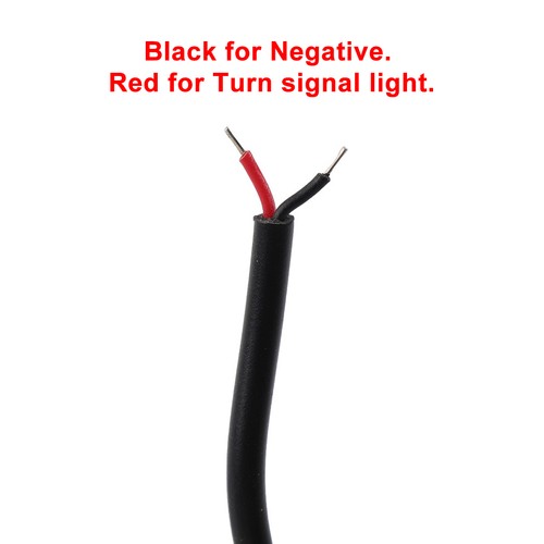 37-41 mm LED-Gabel Blinkerlichtanzeige Amber Black für Harley Touring Dyna - Picture 10 of 11