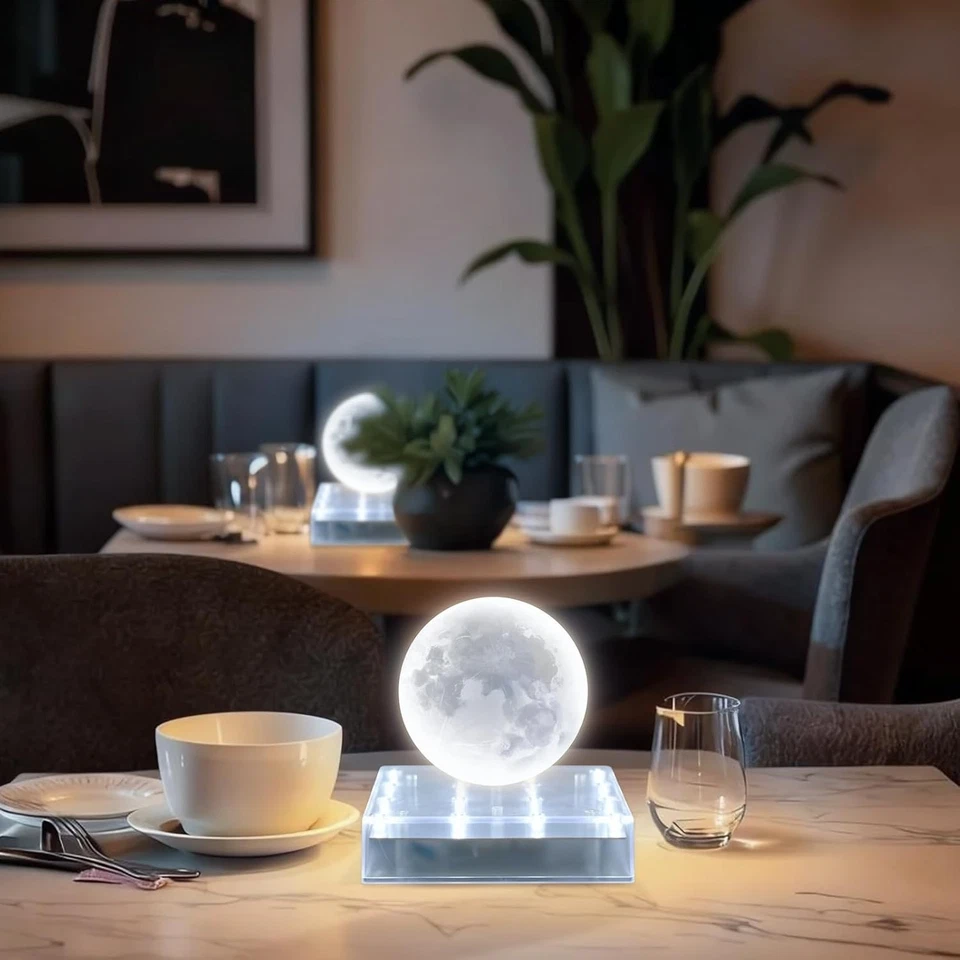 Base de luz LED - Placa de soporte de luz de pedestal de pantalla redonda de 6 pulgadas plana para llanto 3D Foto 2 de 4