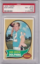 1970 Topps Football Bob Griese Rookie Card PSA 8. PLS READ. rookie card picture