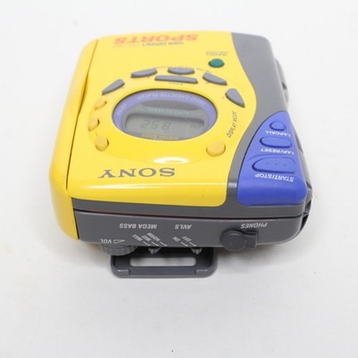 SONY カセットウォークマン SPORTS WM-FS493 動作品 Vtg Sony Sports Fm/am Digital Walkman Cassette Player WM Fs493 for