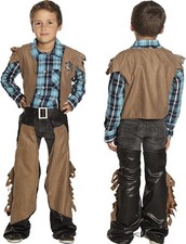 JUNGEN COWBOY KOSTÜM # Karneval Fasching Kinder Western Weste Chaps Party
