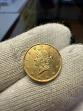 1849 No L $1 Gold Liberty Choice BU Detail Gold Dollar