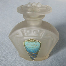 RARE FLACON ANCIEN EN VERRE MOULE ET TAILLE "SORTILEGE" PAR HARMELLE.