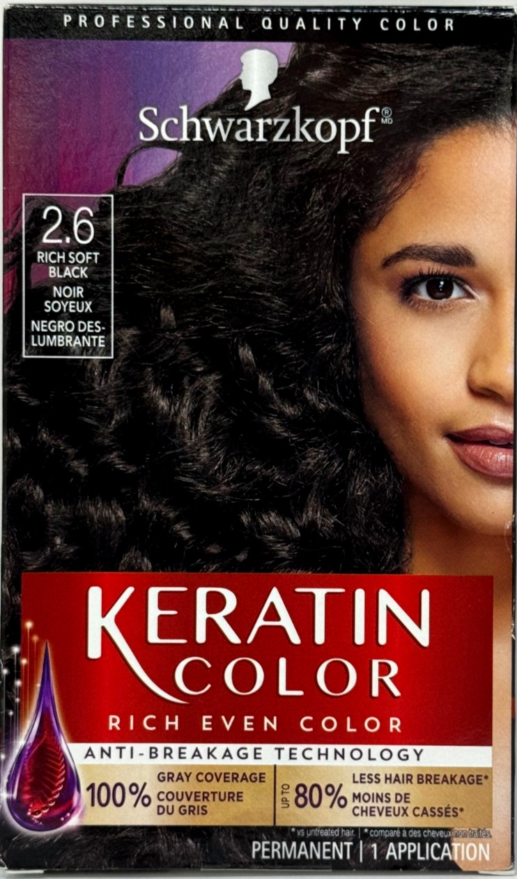 Permanent Hair Color 2.6 Rich Soft Black