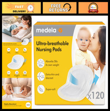 Ultra-Breathable Nursing Pads, Highly Absorbent  Soft, Discreet Design, 120 Cou