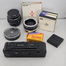 Pentax Film Camera Bundle Lens Soligor Tele Converter Hoya Filters Untested Lot