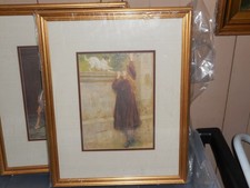 Coordinated pair of framed prints, 16x20, professionally matted, framed, glassed