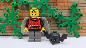 ( S1 / 10 / 5 ) Lego Castle cas022 Fright Knights Bat Lord Cape 6007 6097 6047