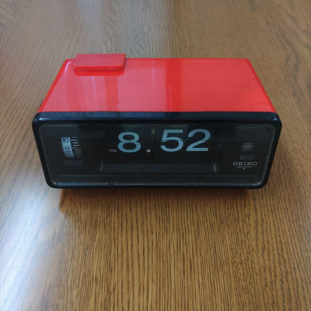 SEIKO QN450R Flip Clock Alarm Desk Mechanical display Tested Duty