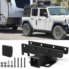 2 Tow Hitch Trailer Kit For 18-25 Jeep Wrangler Jl Jlu Hitch Receiver 24 Door 2 Tow Hitch Trailer Kit For 18-25 Jeep Wrangler Jl Jlu Hitch Receiver 24 Door