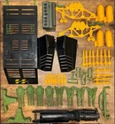 G.I. Joe General Vehicle Parts Lot Missiles, Bombs, Access Ramp, Seats, Cannon