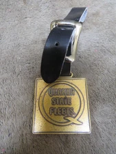 Vintage Quaker State Fleets Watch Key Fob Gas Oil Collectible