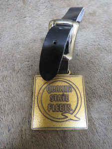 Vintage Quaker State Fleets Watch Key Fob Gas Oil Collectible