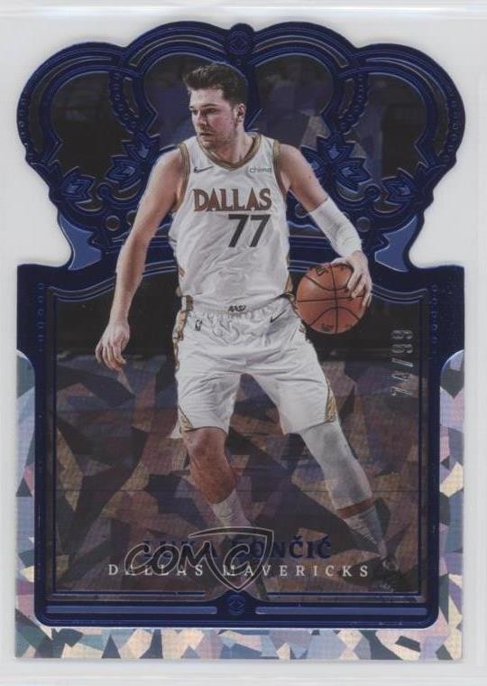 2021-22 Panini Crown Royale Blue Crystal /99 Luka Doncic #20 02ez