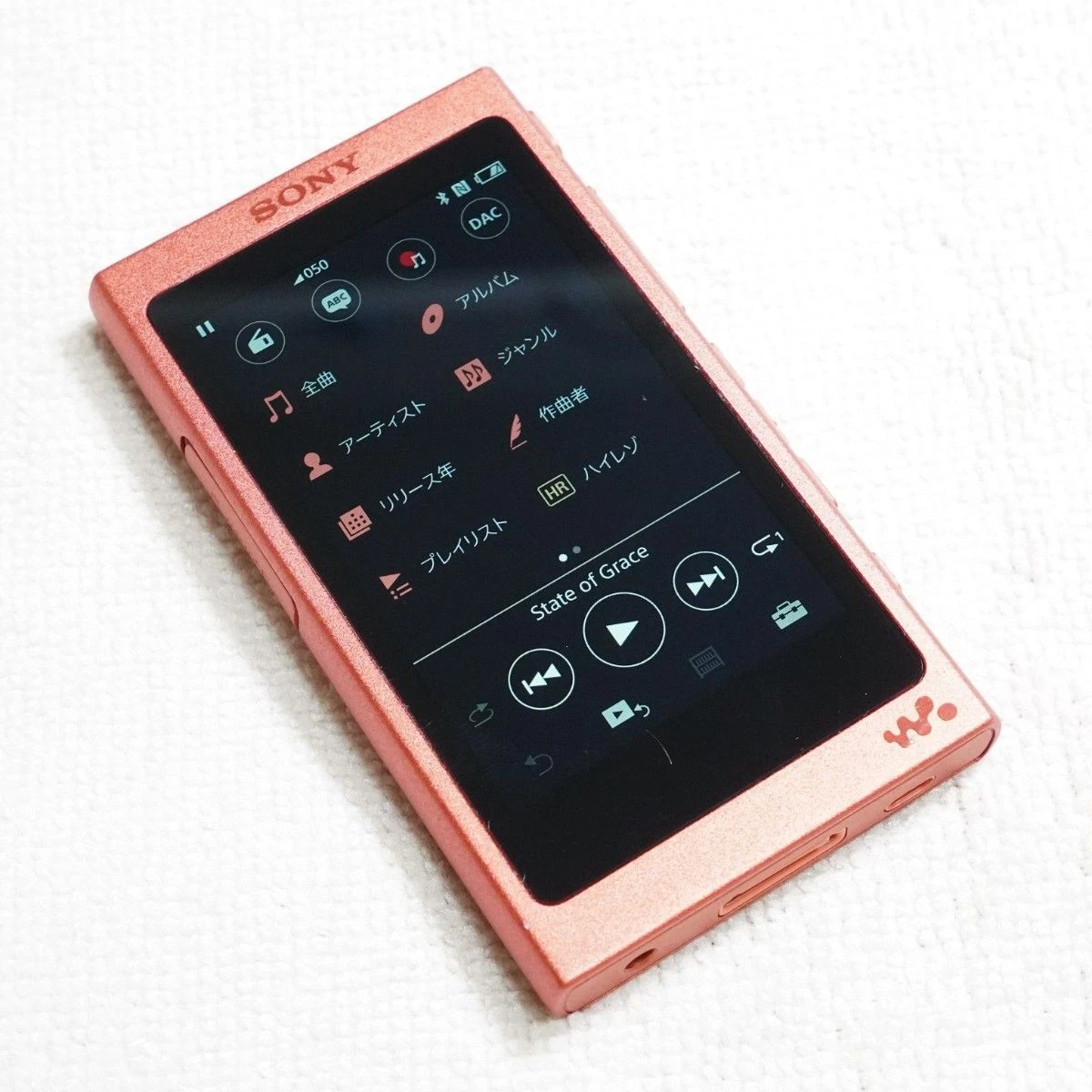 SONY NW-A45 Walkman16 Go Bluetooth Hi-Res Rouge Multilingue OK (modèle JP)
