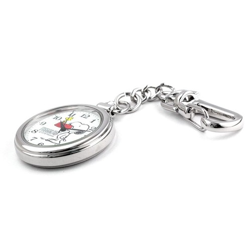 Citizen Q&Q Pocket Watch Snoopy Woodstock Waterproof Clip White Pocket Watch - Picture 4 of 8