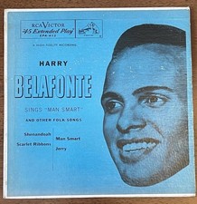 HARRY BELAFONTE Sings Man Smart RCA EPA-412 7" EP 45 RPM Record 1952 EX- cond. 