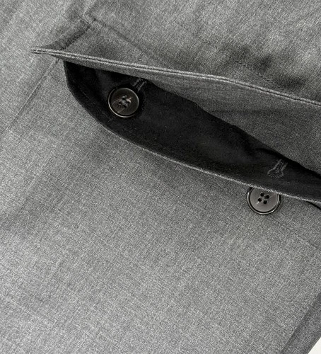 Officine Generale Men's Charcoal Jacket 4 Utility Pockets Tech Water Resist sz M image 6