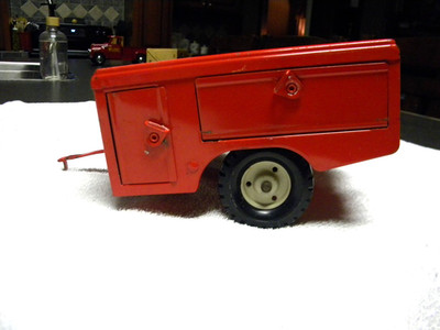 Tru-Scale Red Service Utility Trailer Original Scarce