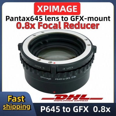 XPIMAGE P645-GFX 0.8x Optics Focal Reducer adapter for Pantax645 to Fuji G-mount