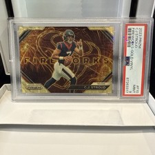 2024 Panini Prizm - Fireworks C.J. Stroud #3 Gold Vinyl Prizm /5