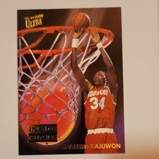 Fleer 1993-94 Ultra Inside Outside Hakeem Olajuwon #6 Houston Rockets NBA Card