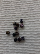 PURPLE IRIS COATED 10 grams Toho Japanese Cube beads.