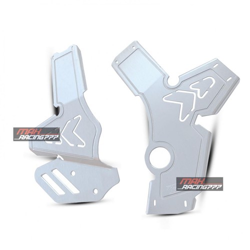 Frame Guards Protector Cover Aluminum Silver For The Honda Crf300L 300L Rally - Picture 2 of 8