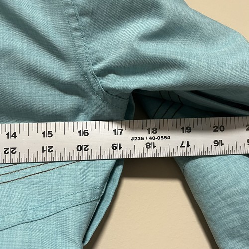 Obermeyer Ski Jacket Girls Size 6 Juniors Teal Aqua Blue Brown Zip Winter Coat - Picture 11 of 12