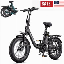 NEW ELECTRIC BIKE 1125W Peak 52V 13AH UP TO 28MPH E-BIKE 20" FatTire 7 SPEED USA