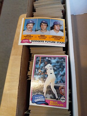 1981 Topps Baseball Single Card #501 -#726 - Create Own Lot