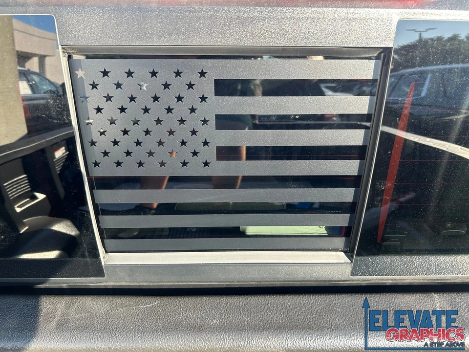 For GMC Canyon Decals Back Window Flag Decals Graphics Vinyl Stripes 2015-2025 - Изображение 3 из 4