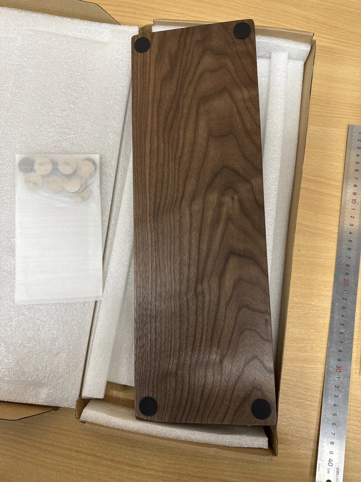 Premium Walnut Wooden Wrist Rest for Keyboard - Ergonomic Support - Image 4 of 4