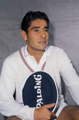Chicago Illinois Close up tennis player Pancho Gonzales He sea- 1961 4x6 Photo
