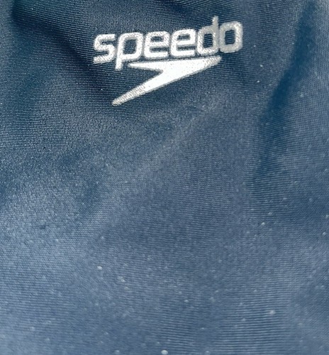 Speedo Girls Mesh Splice Thick Strap One Piece Swimsuit Sz 8 Gray Blue - Picture 3 of 5